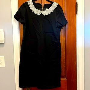 Kate Spade Black Shift Dress Peter Pan Collar